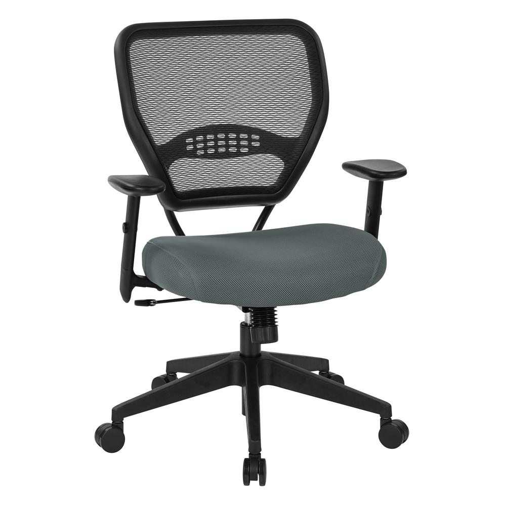 Professional AirGrid® Back Managers Chair with Grey Mesh Seat. Thick Padded Contour Seat and AirGrid® Back with Built-in Lumbar Support. One Touch Pneumatic Seat Height Adjustment. 2-to-1 synchro Tilt. Picture 1