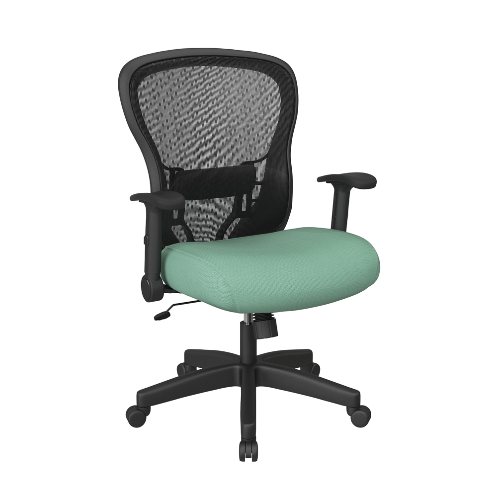 Deluxe R2 SpaceGrid Back Chair with Memory Foam Mesh Seat Chair. Picture 1