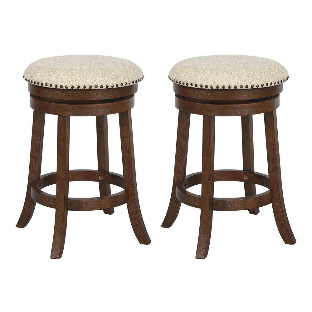 Round Backless Swivel Stool 2 Pack. Picture 2