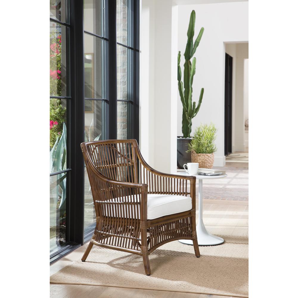 Maui Chair with Cream Cushion and Brown Washed Rattan Frame, MAU-BRS. Picture 5