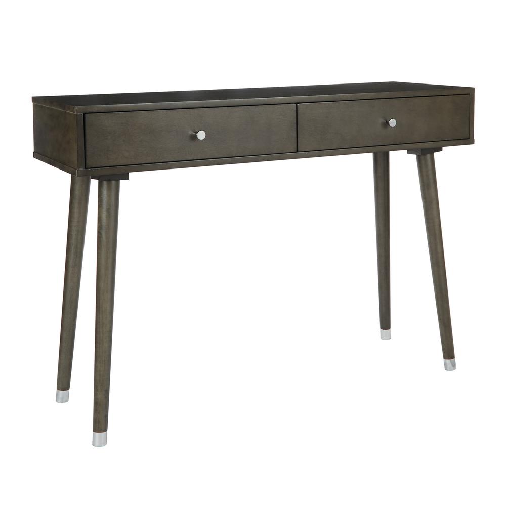 Cupertino Console Table in Grey K/D Legs Only., CUP07-GRY. Picture 1