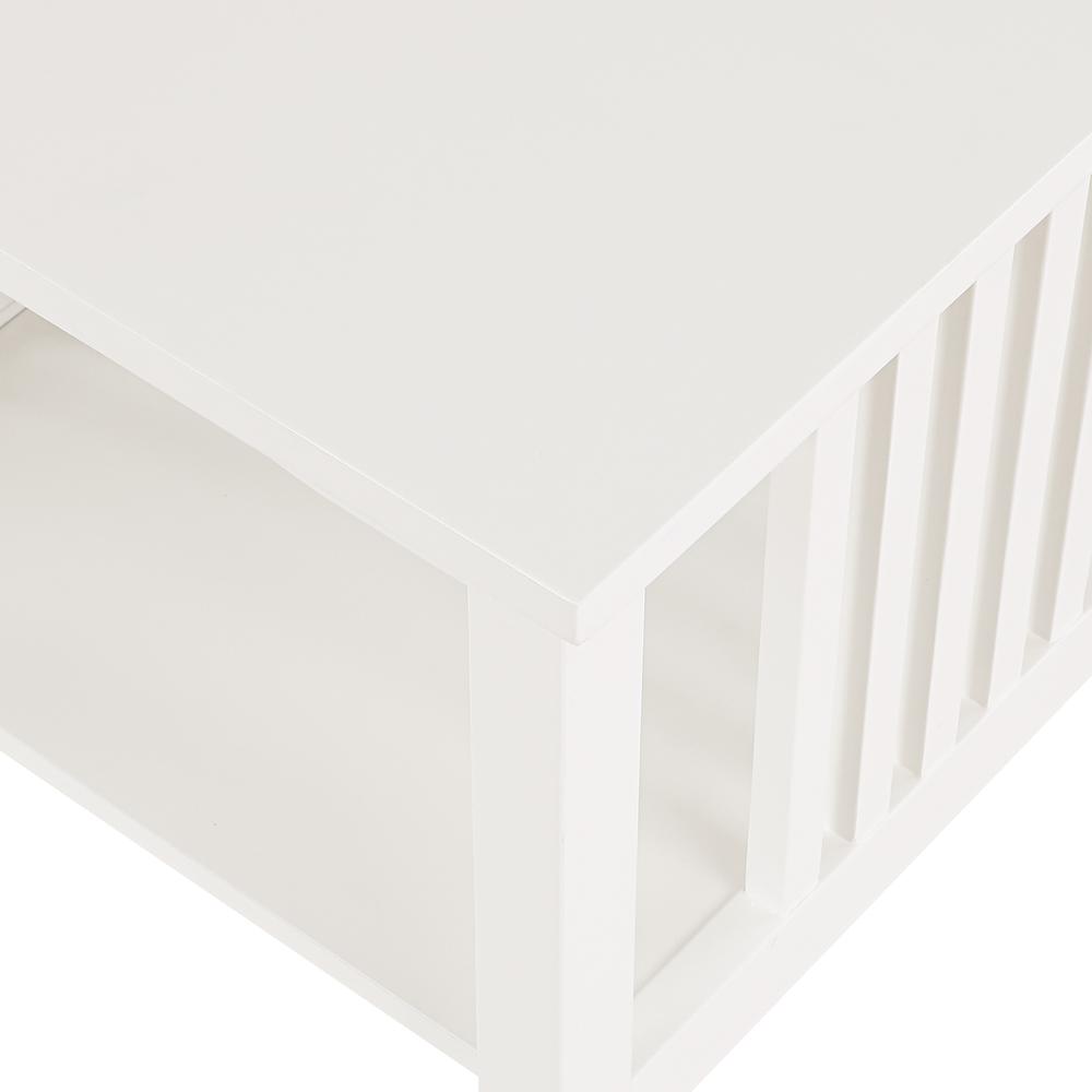 Sierra Mission End Table, White Finish. Picture 8