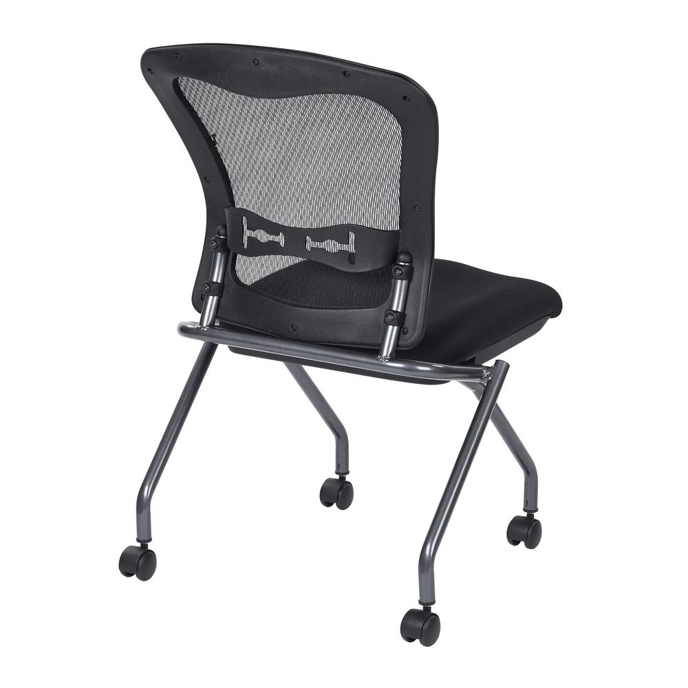 Deluxe Armless Folding Chair With ProGrid® Back. Picture 3
