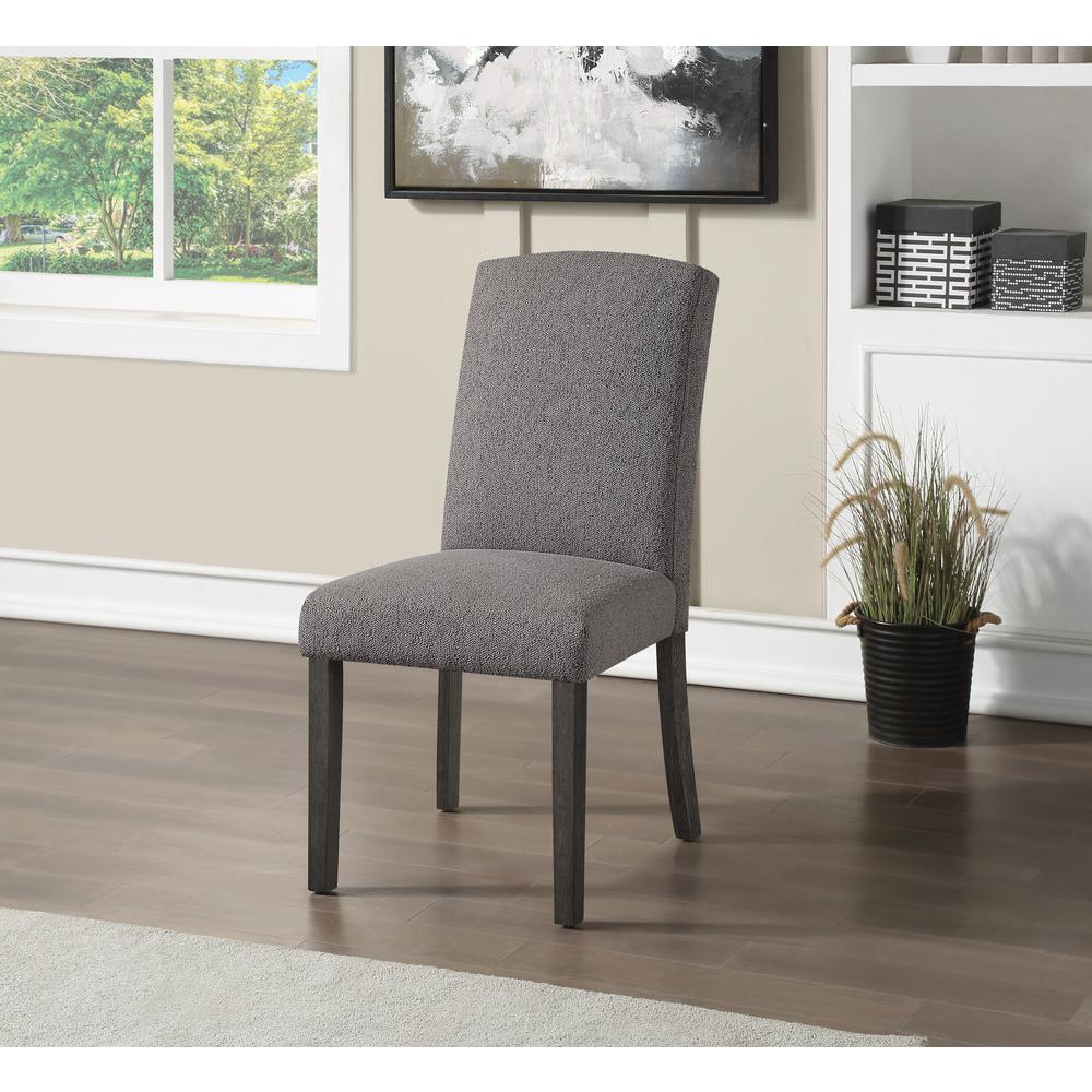 Everly Dining Chair 2pk, Charcoal. Picture 6