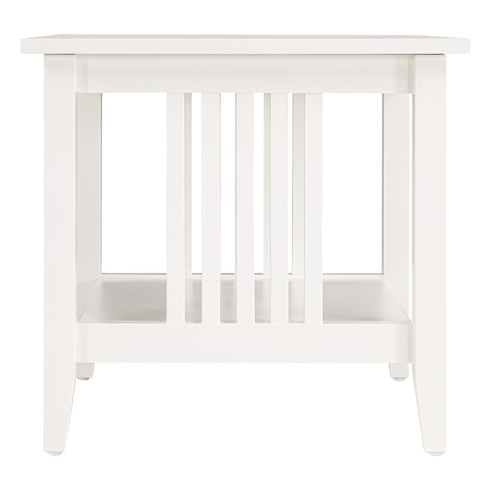 Sierra Mission End Table, White Finish. Picture 5