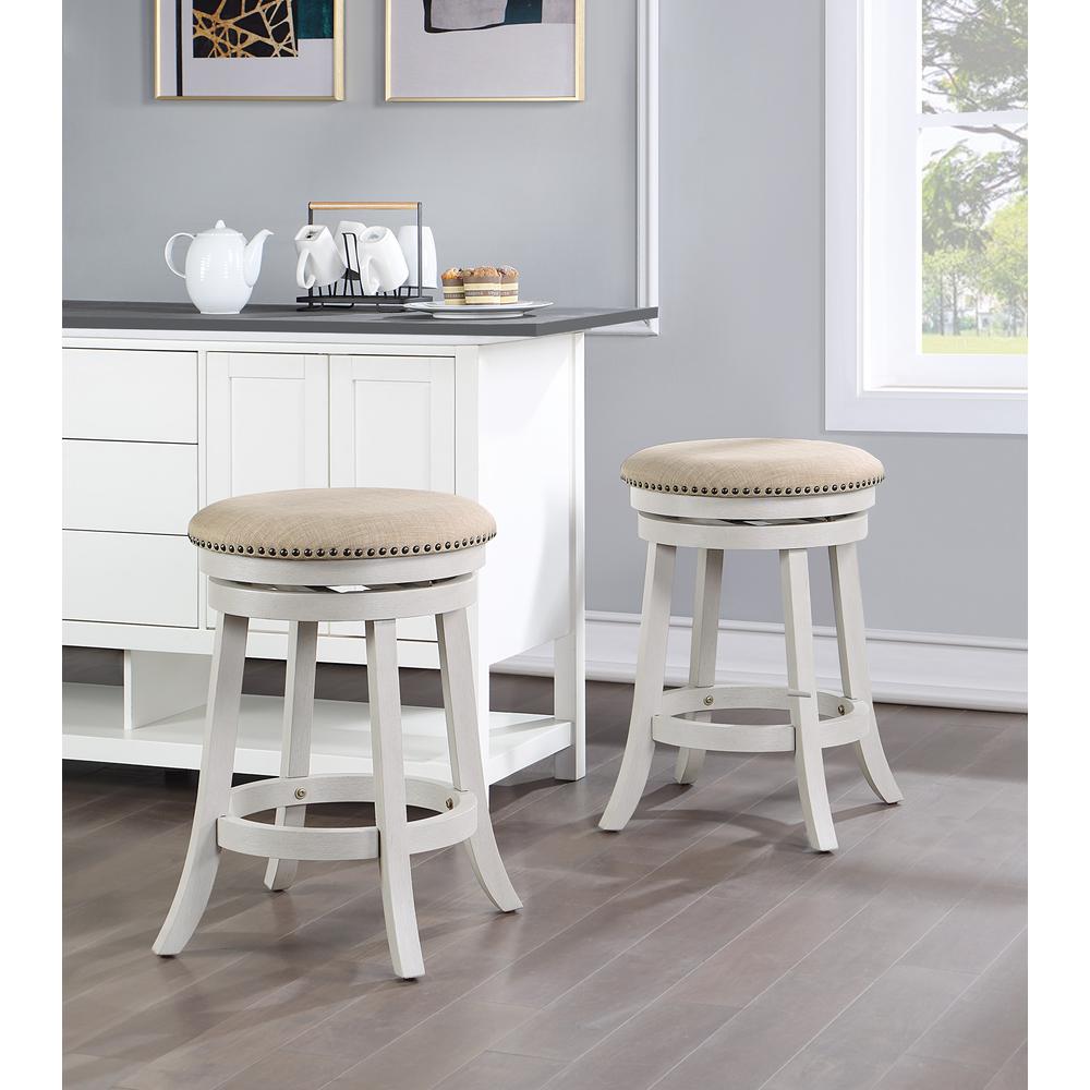 Round Backless Swivel Stool 2-Pack. Picture 6