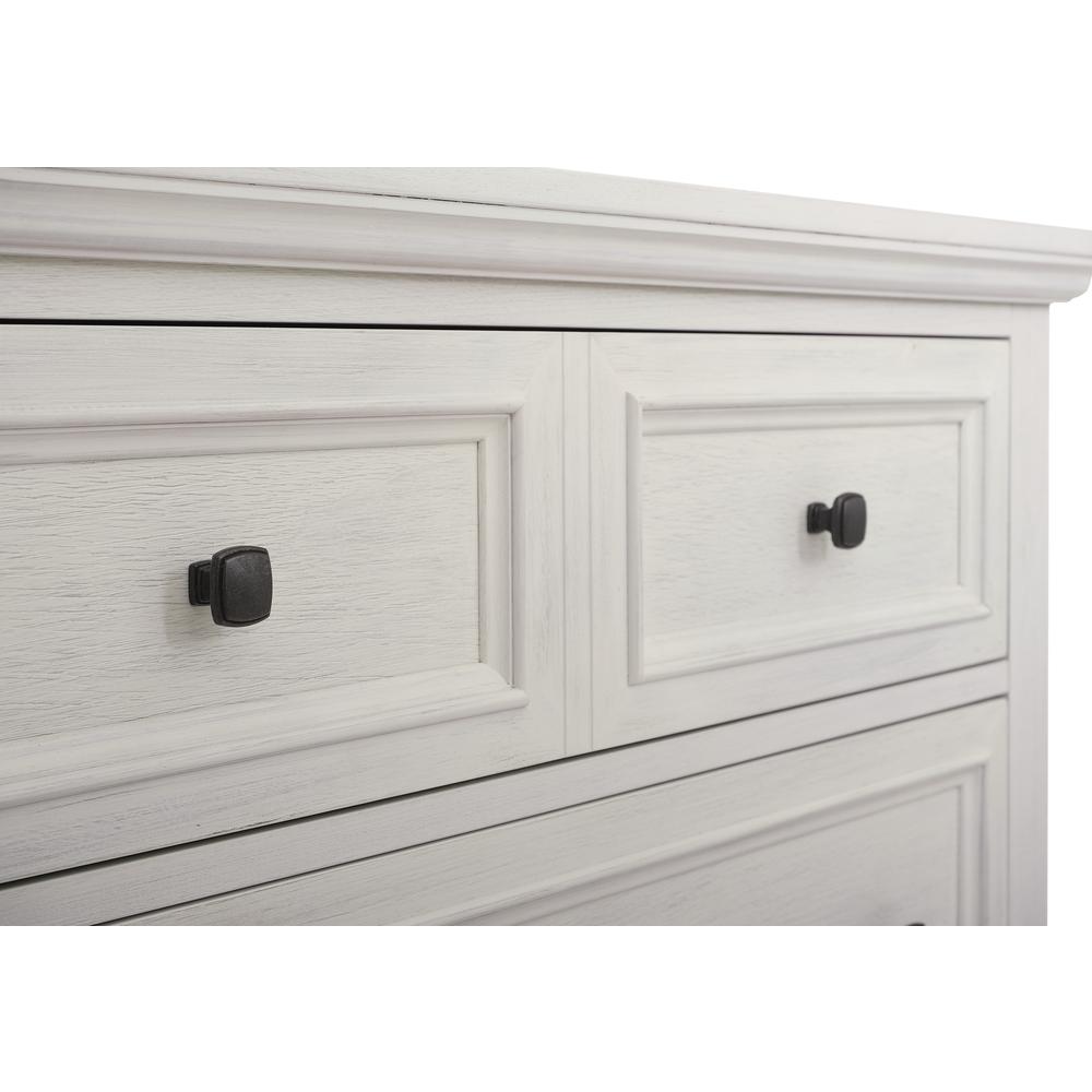 Farmhouse Basics 3 Drawer Chest, Rustic White. Picture 8