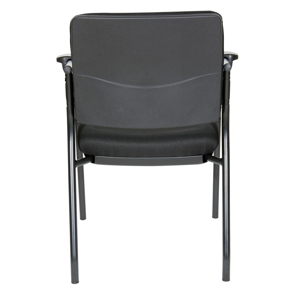 Visitor’s Chair Black Frame Padded Arms, 83710B-231. Picture 5