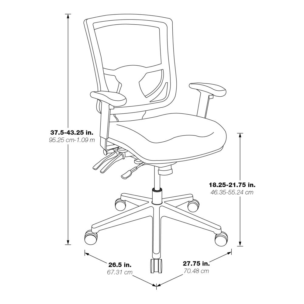 Contoured White Plastic Back Manager's Chair , 97898CWH-30. Picture 2