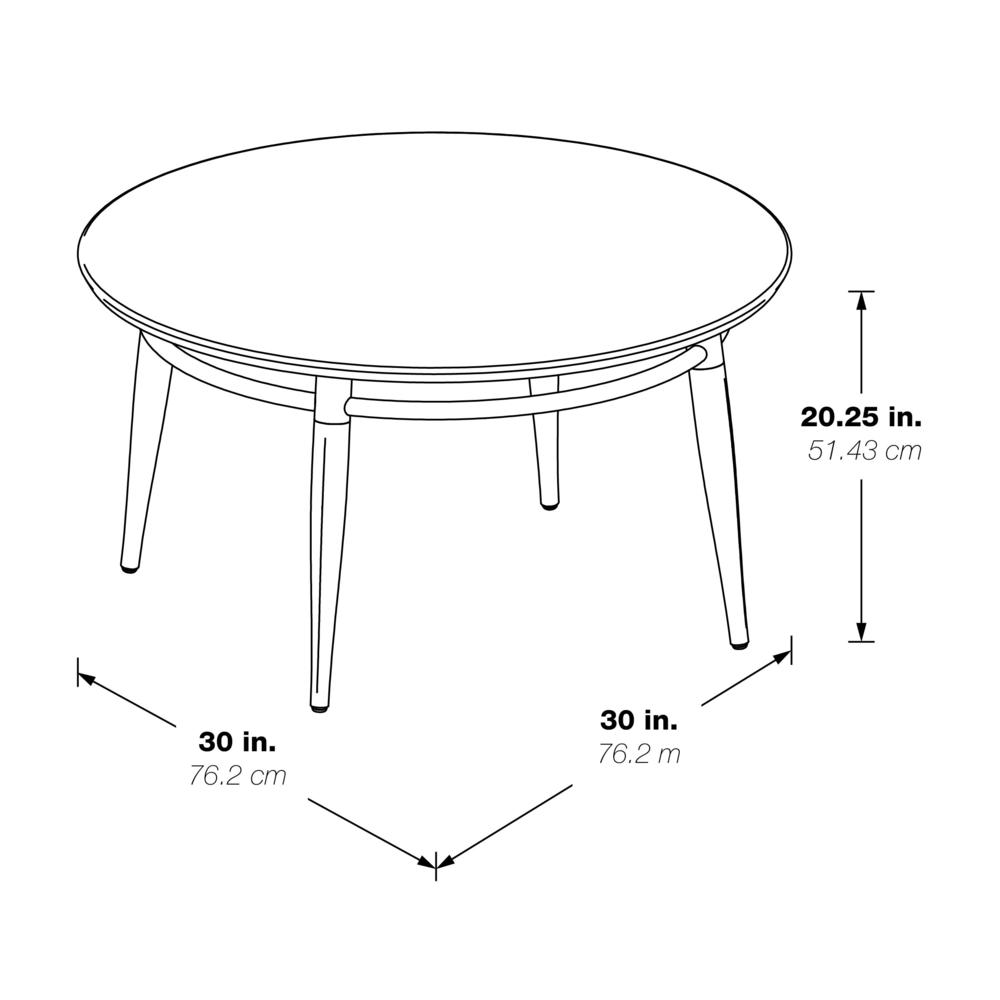 Brooklyn Round Top Coffee Table. Picture 4