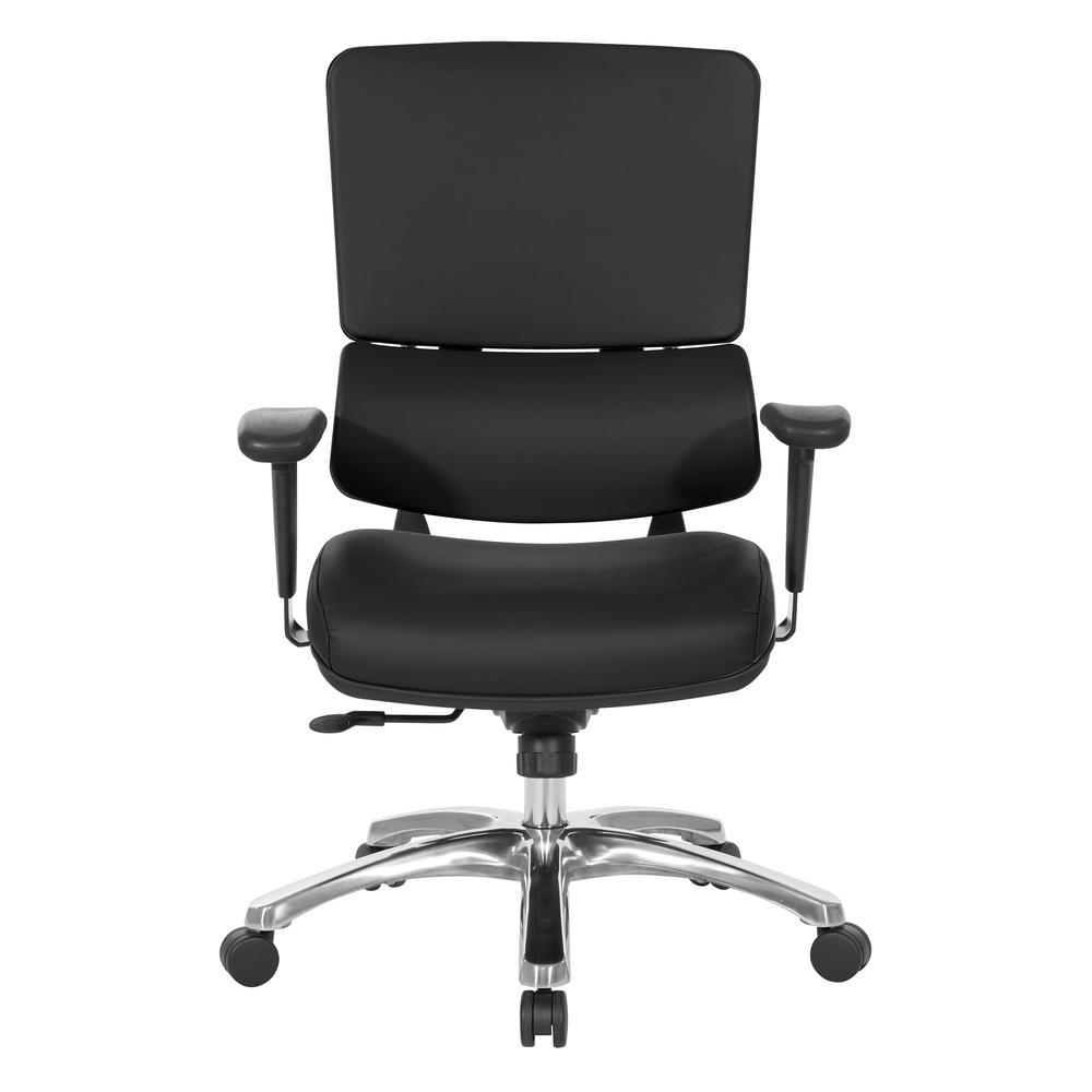 Dillon Seat and Back Managers Chair, Black. Picture 4