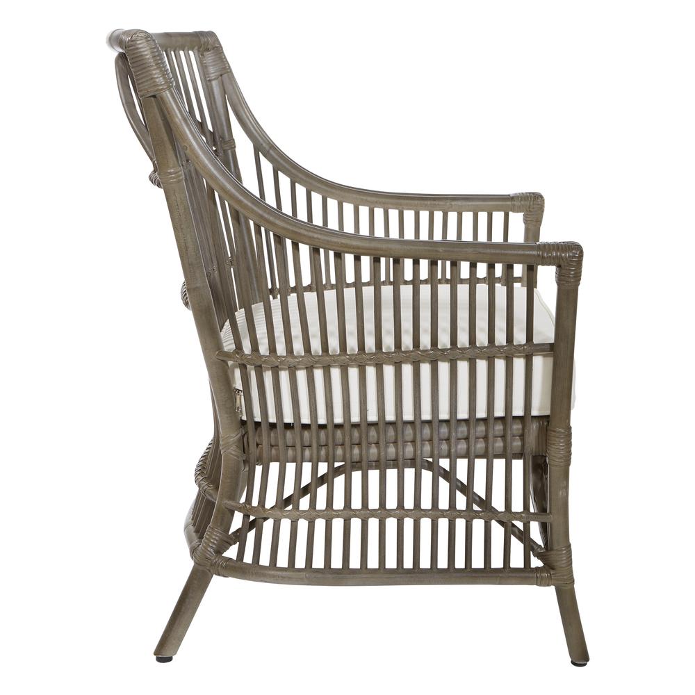 Maui Chair with Cream Cushion and Grey Washed Rattan Frame, MAU-GRY. Picture 4