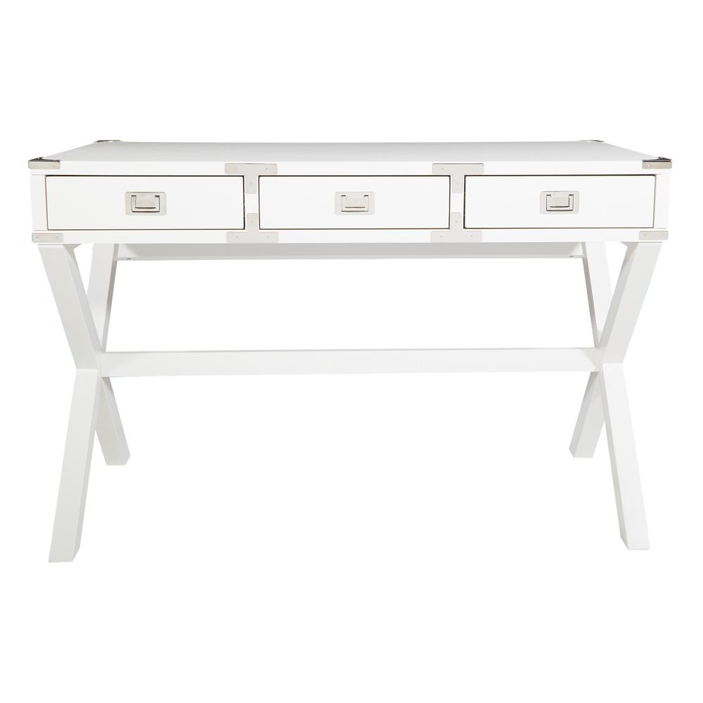 Wellington 46" Desk with Power in White Finish, WELP4630-WH. Picture 3