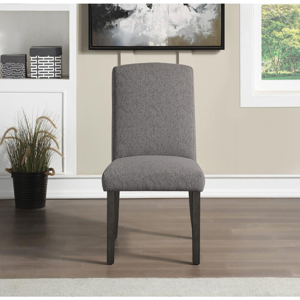 Everly Dining Chair 2pk, Charcoal. Picture 7