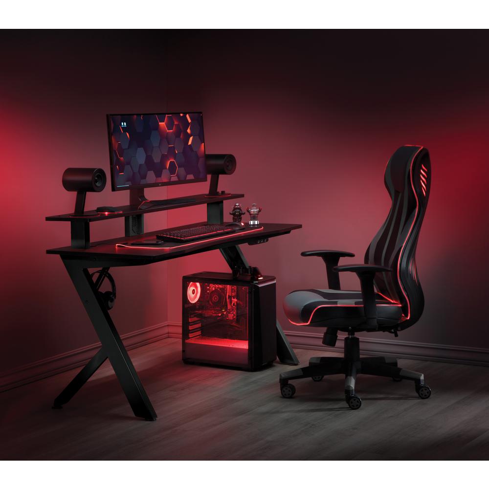 Area51 Battlestation Gaming Desk with Matte Black Legs, ARE25-BLK. Picture 4