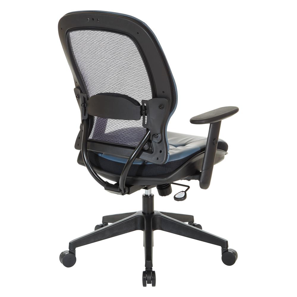Dark Air Grid® Back Managers Chair, Black/Blue. Picture 6
