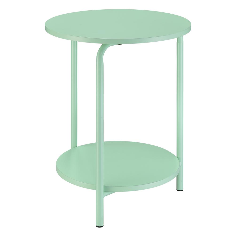 Elgin Metal Accent Table in Mint. Picture 1