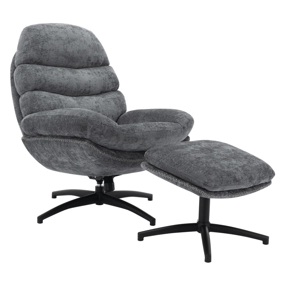 Kerry Swivel Lounge Chair & Footrest. Picture 1