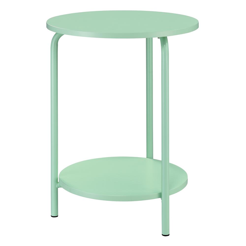 Elgin Metal Accent Table in Mint. Picture 5