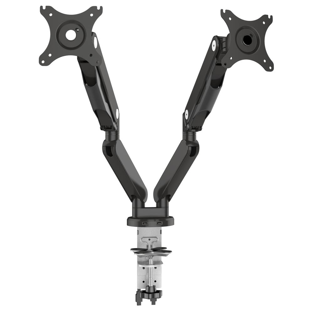 Double Monitor Arm 17"-30" in Black Finish, A2MAD1730-BK. Picture 2