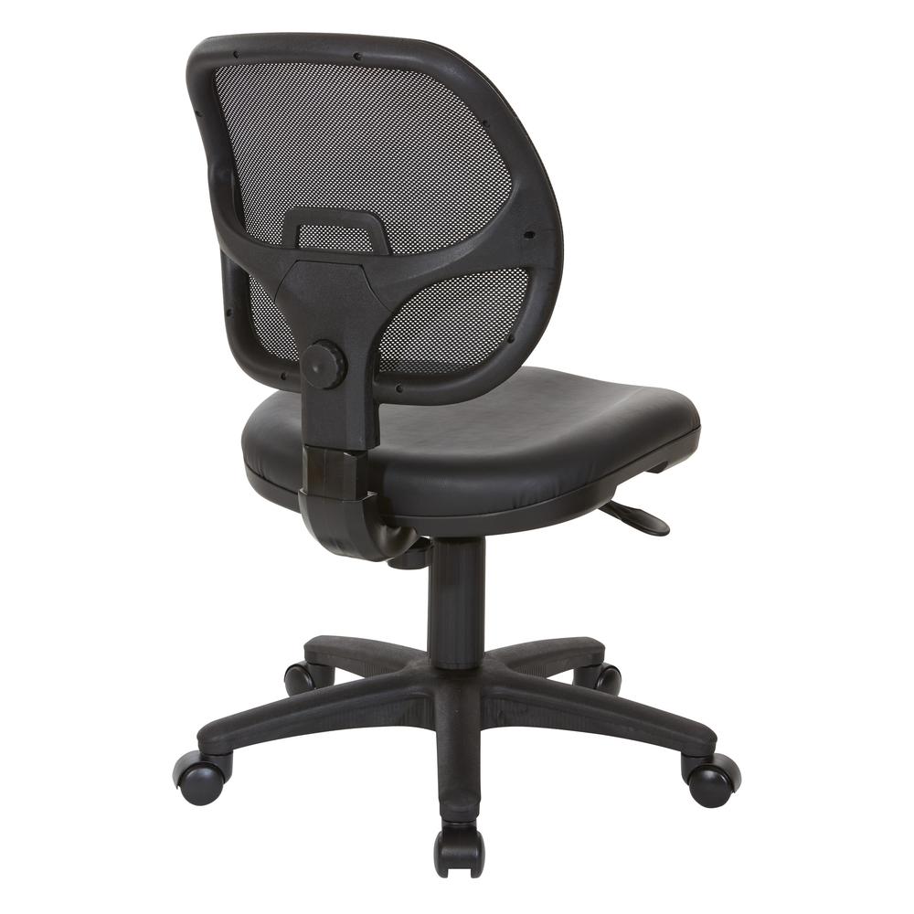 Mesh Screen Back Task Chair with Vinyl Seat. Picture 4