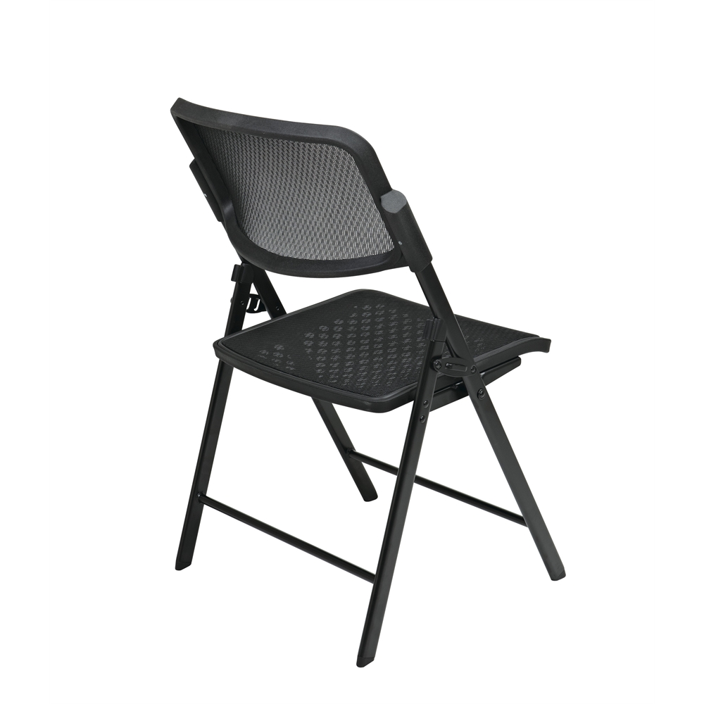 Deluxe Folding Chair With Black ProGrid® Seat and Back. Picture 3