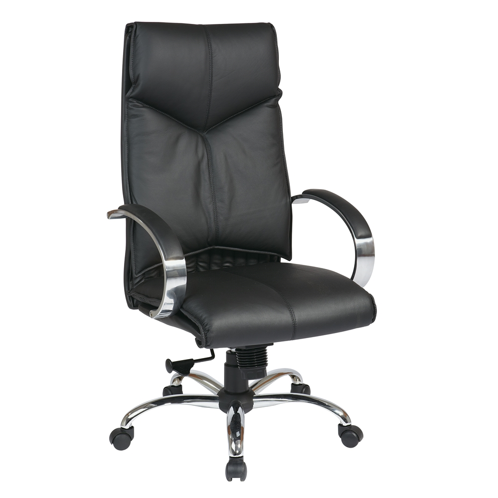 Deluxe High Back Black Chair. Picture 1