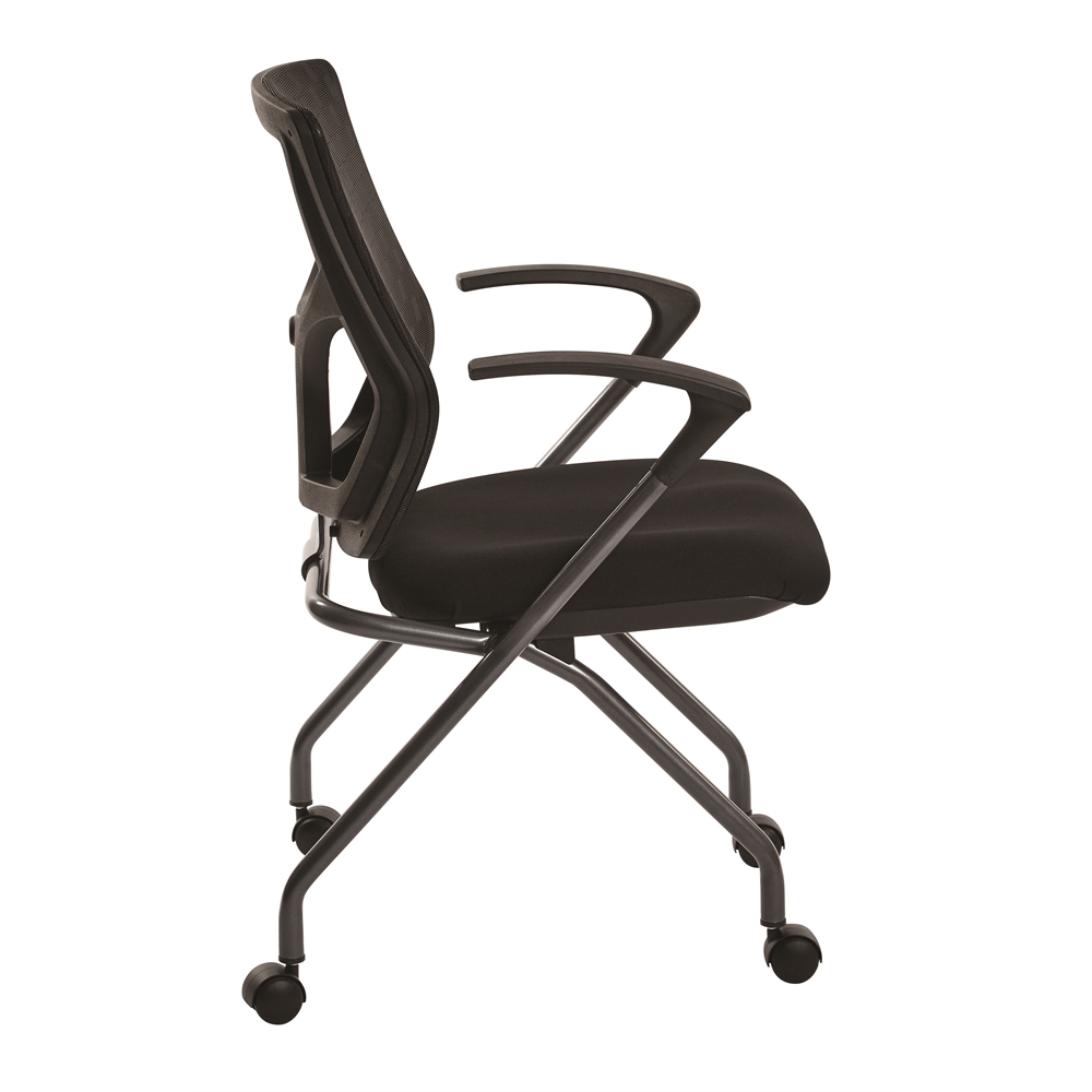 ProGrid® Checkered Mesh Back Folding Chair. Picture 2