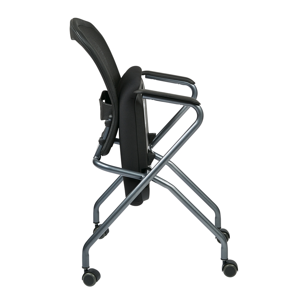 Deluxe Folding Chair with ProGrid Back. Picture 4