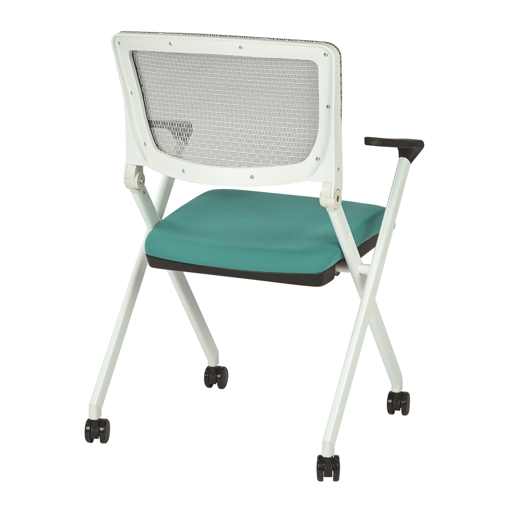 Folding Chair With Breathable Mesh Back. Picture 3
