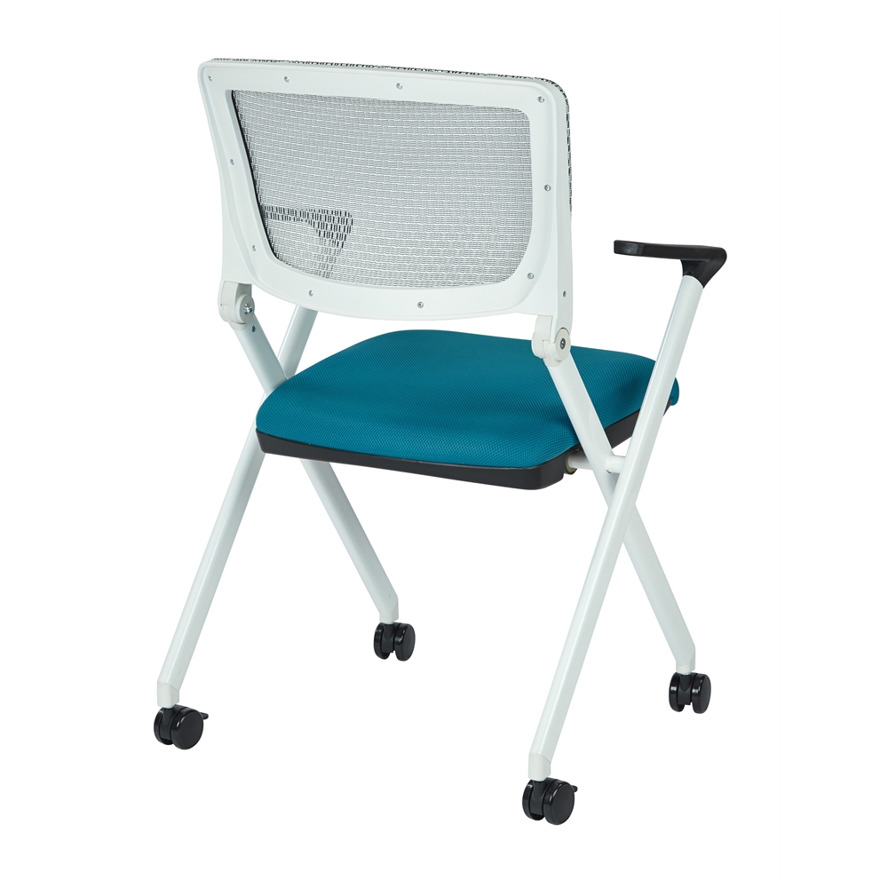Folding Chair With Breathable Mesh Back. Picture 3