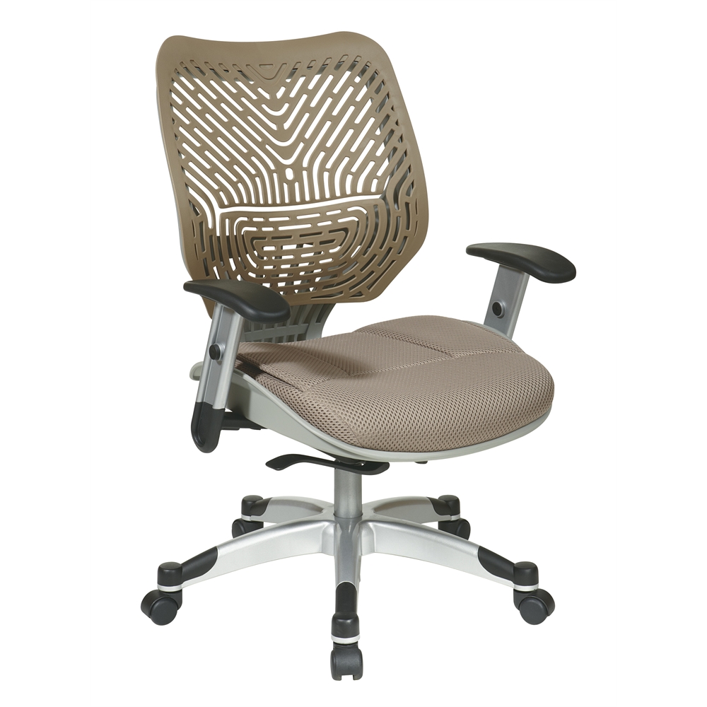 Unique Self Adjusting Latte SpaceFlex® Back Managers Chair. Picture 1