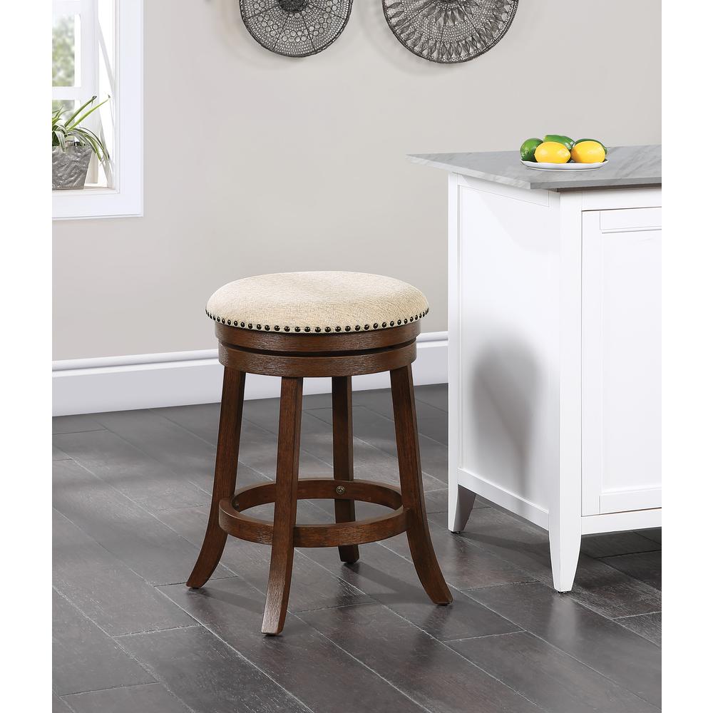 Round Backless Swivel Stool 2 Pack. Picture 5