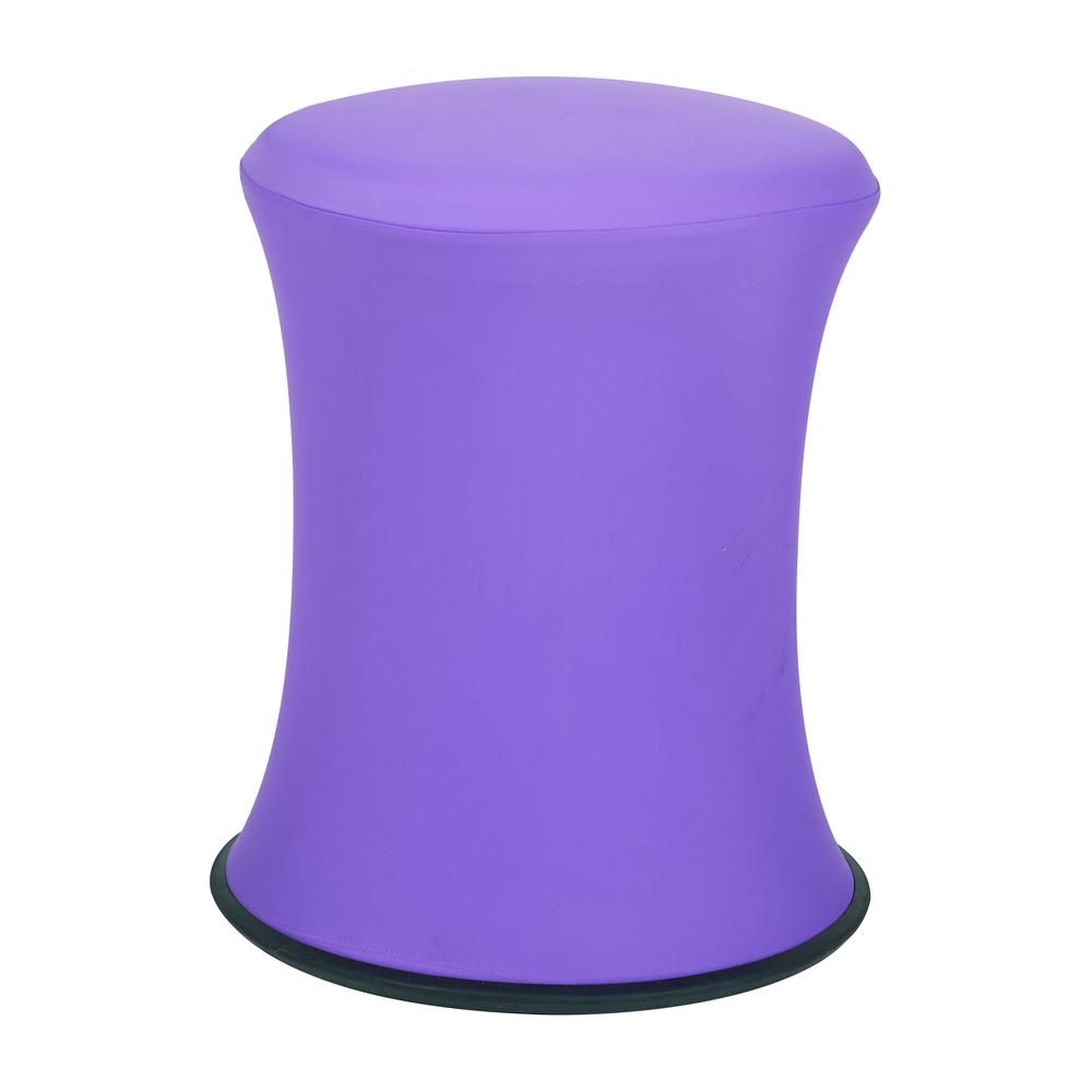 Active Height Stool with White Frame and Purple Fabric 18"-26", ACT3020-512. Picture 1