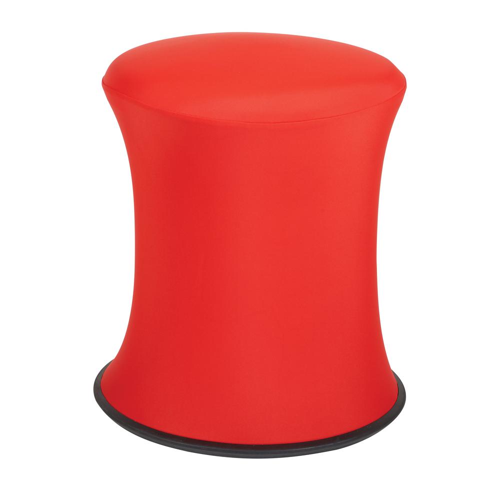 Active Height Stool with White Frame and Red Fabric 18"-26", ACT3020-9. The main picture.