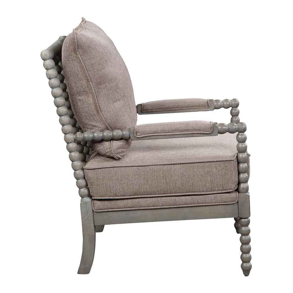 Abbott Chair in Dolphin Fabric with Brushed Grey Base K/D, ABB-BY5. Picture 4