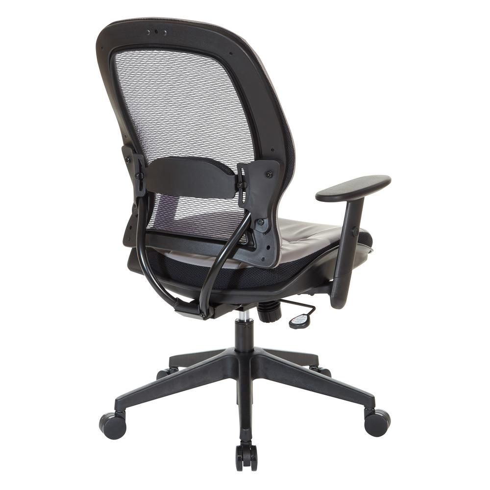 Dark Air Grid® Back Managers Chair, Black/Stratus. Picture 6