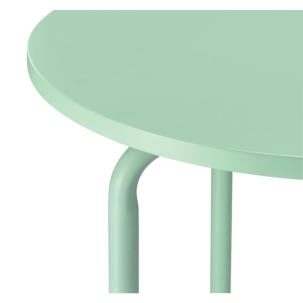 Elgin Metal Accent Table in Mint. Picture 7