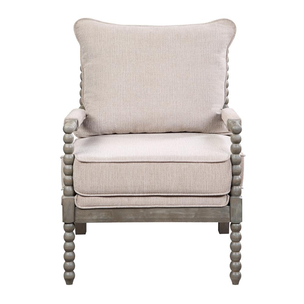 Abbott Chair in Linen Fabric with Brushed Grey Base K/D, ABB-BY6. Picture 3