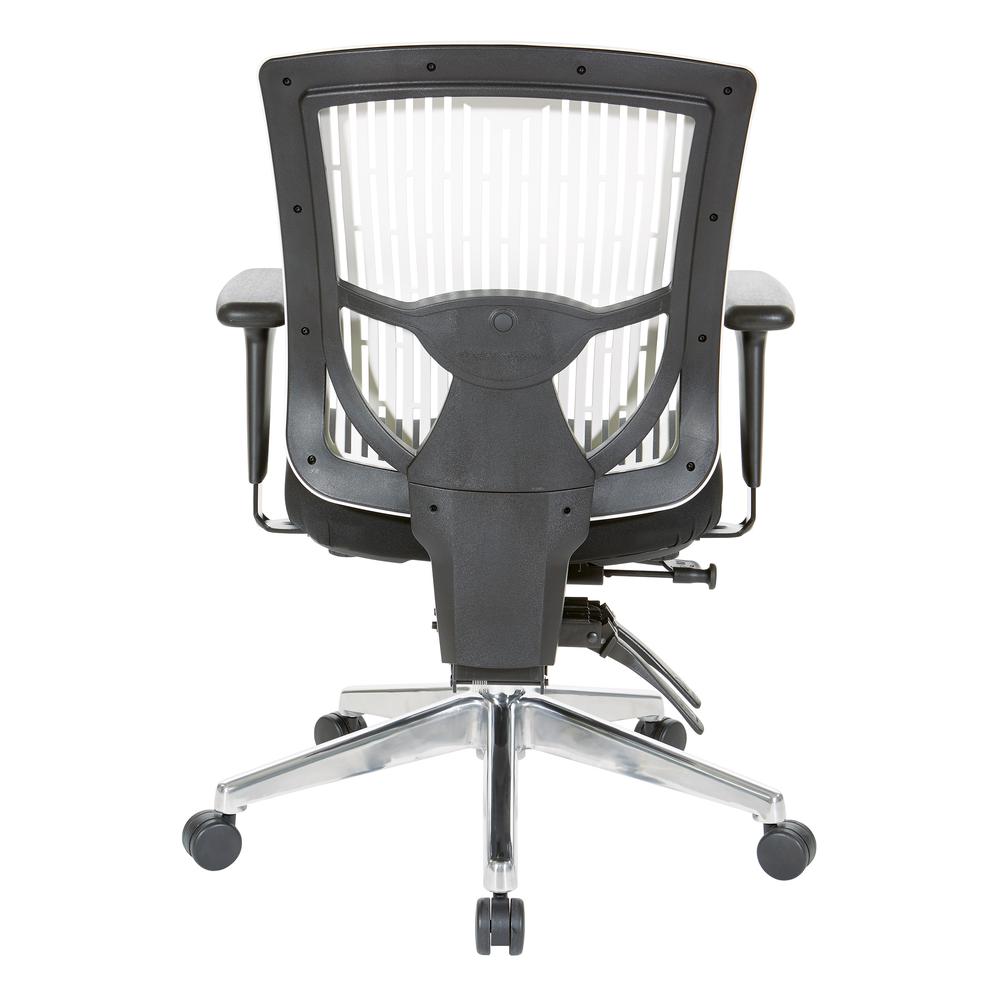 Contoured White Plastic Back Manager's Chair , 97898CWH-30. Picture 5