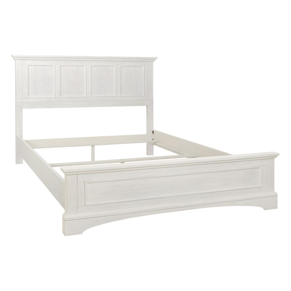 Farmhouse Basics Queen Bed Set, Rustic White. Picture 1