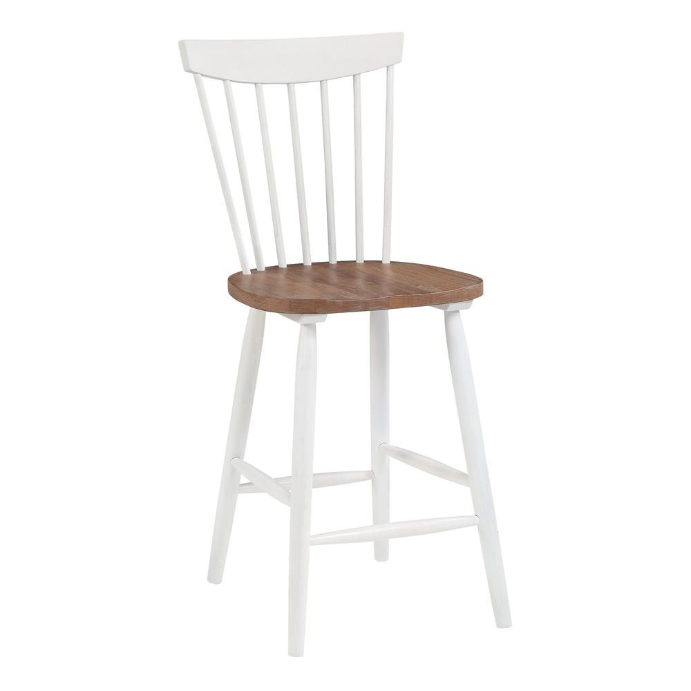 Eagle Ridge Counter Stool with Toffee Finished seat and Cream Base, EAG26-CMDT. Picture 1