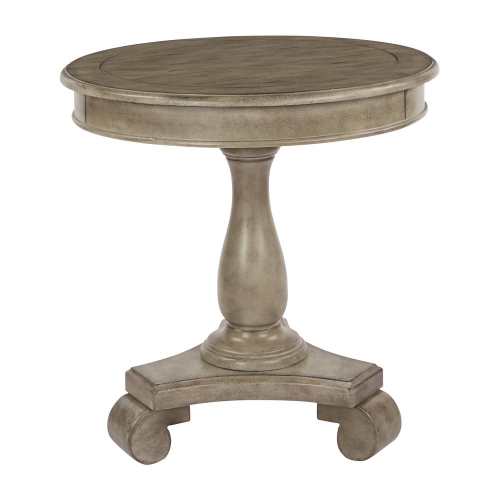 Avalon Hand Painted Round Accent table in Antique Goldstone Finish, BP-AVLAT-YM75. Picture 2