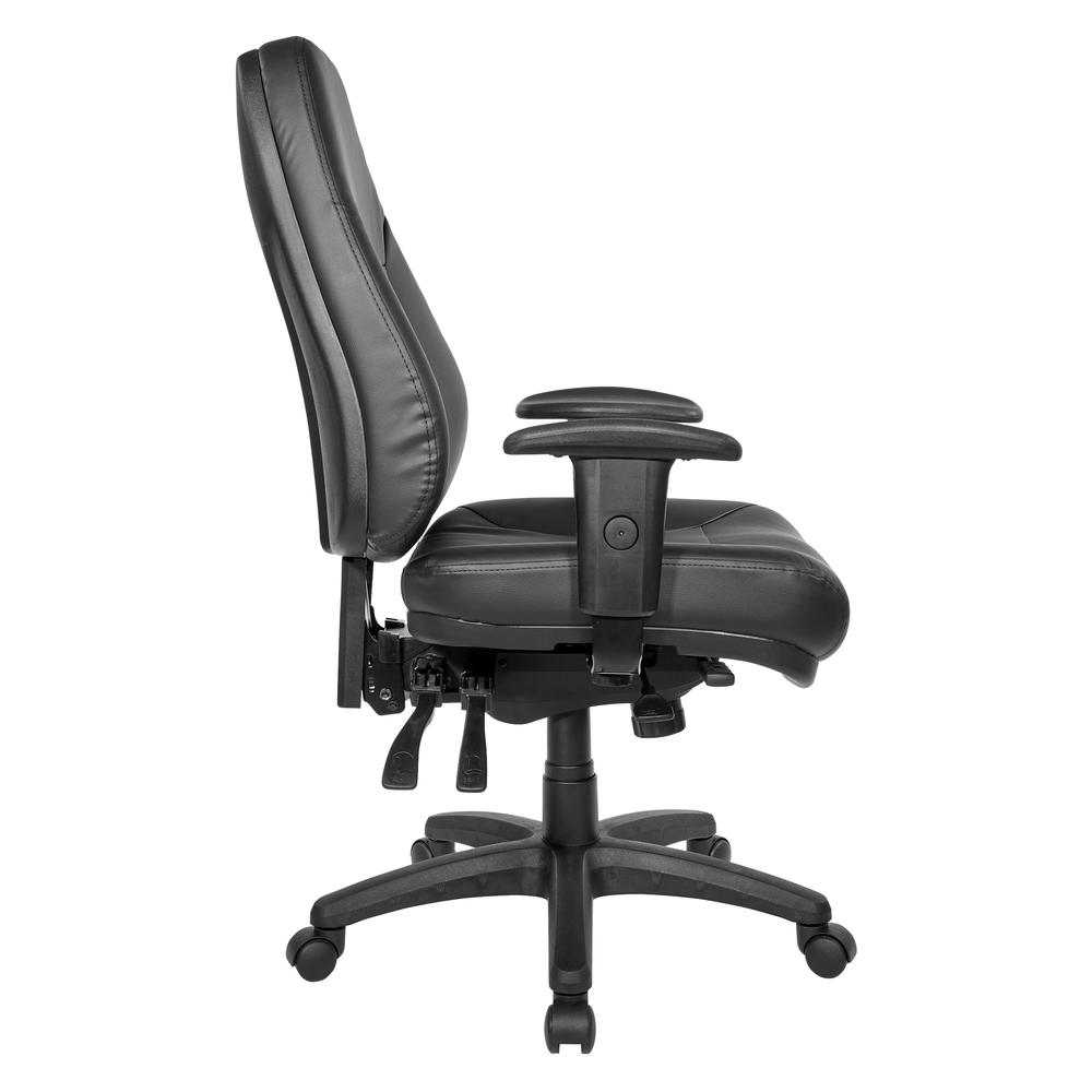 Deluxe Multi Function Ergonomic High Back Chair in Dillon Black, EC4350-R107. Picture 3