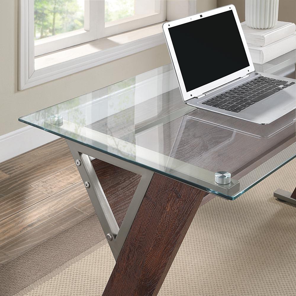 Zenos 48" Desk in Traditional Cherry. Picture 7