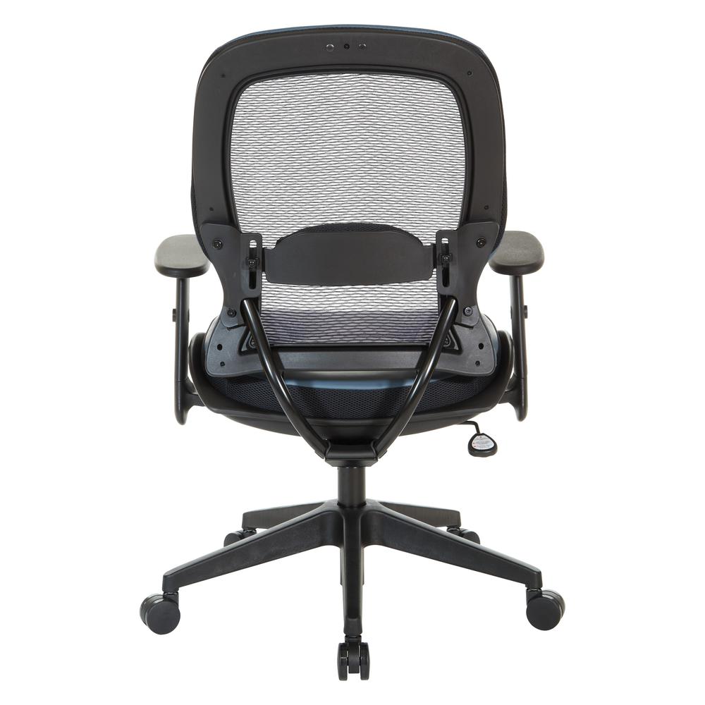 Dark Air Grid® Back Managers Chair, Black/Blue. Picture 7