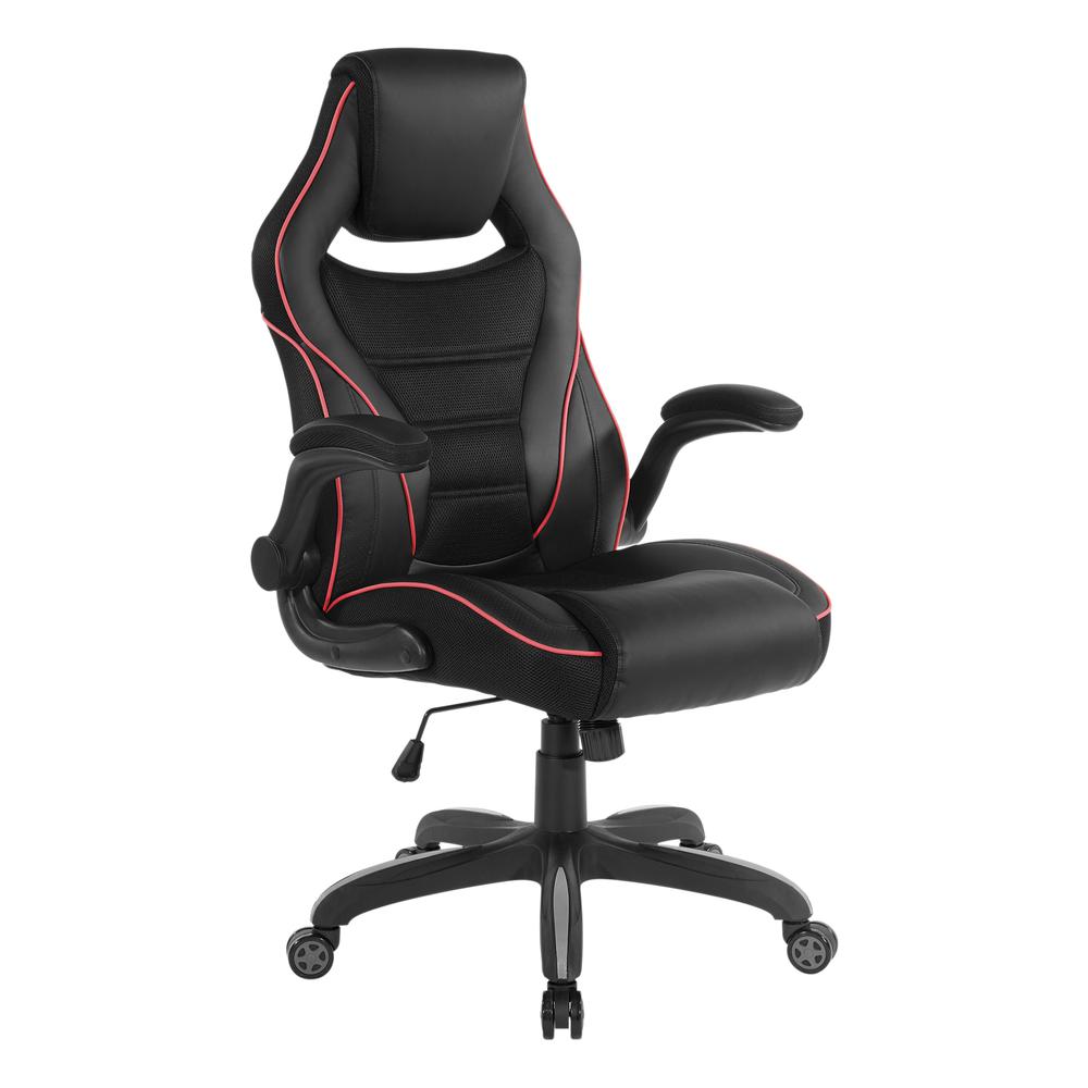 Xeno Gaming Chair in Red Faux Leather, XEN25-RD. Picture 1