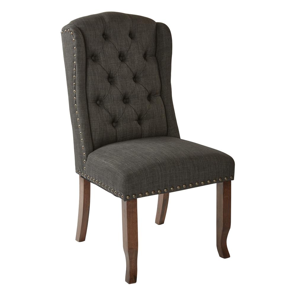 Jessica Tufted Wing Dining Chair. Picture 1