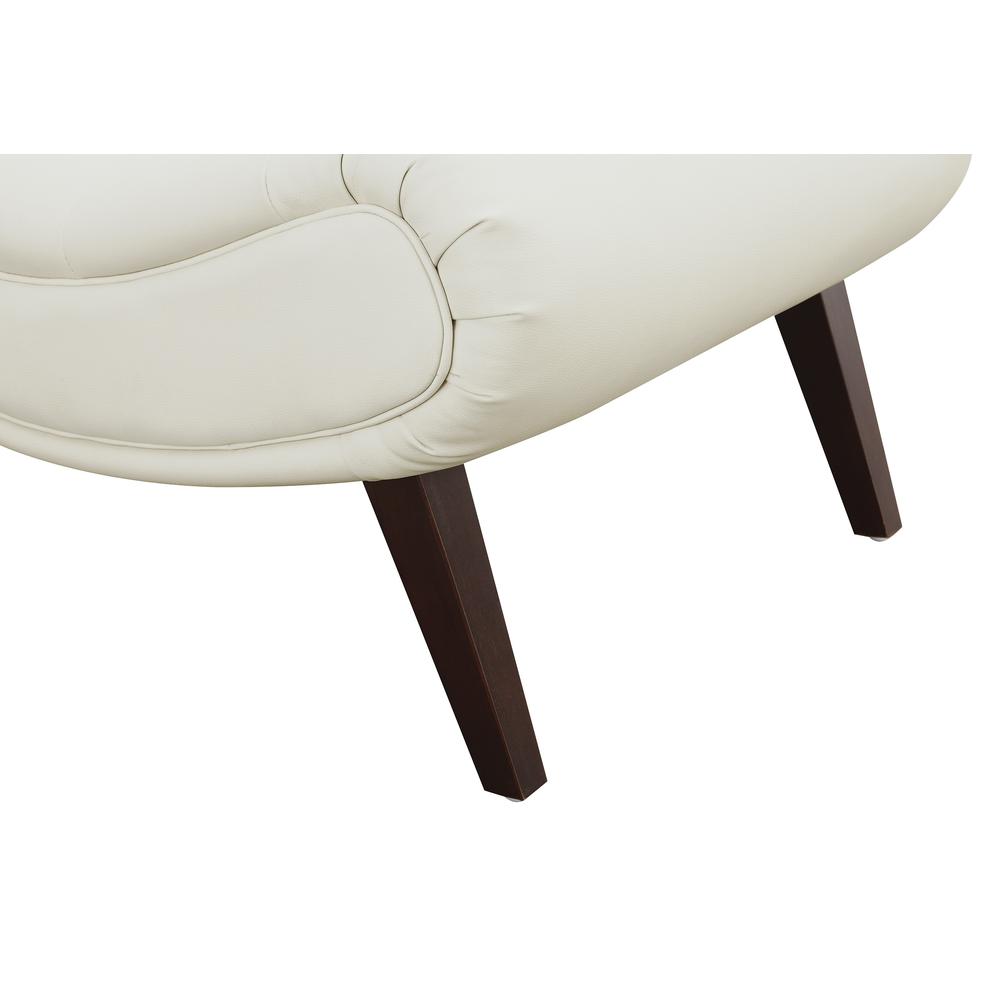 Hawkins Lounger with Ottoman, White. Picture 9