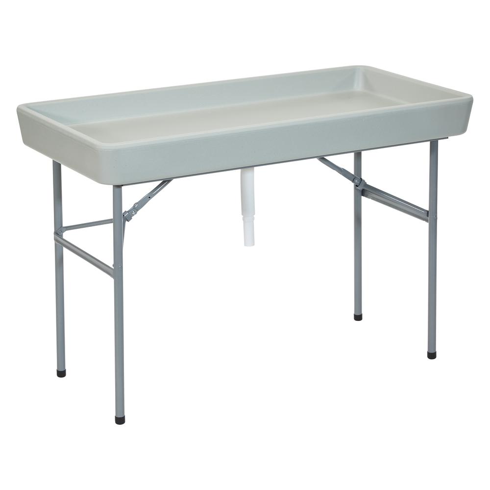 Folding Beverage Ice Cooler Table. Picture 1